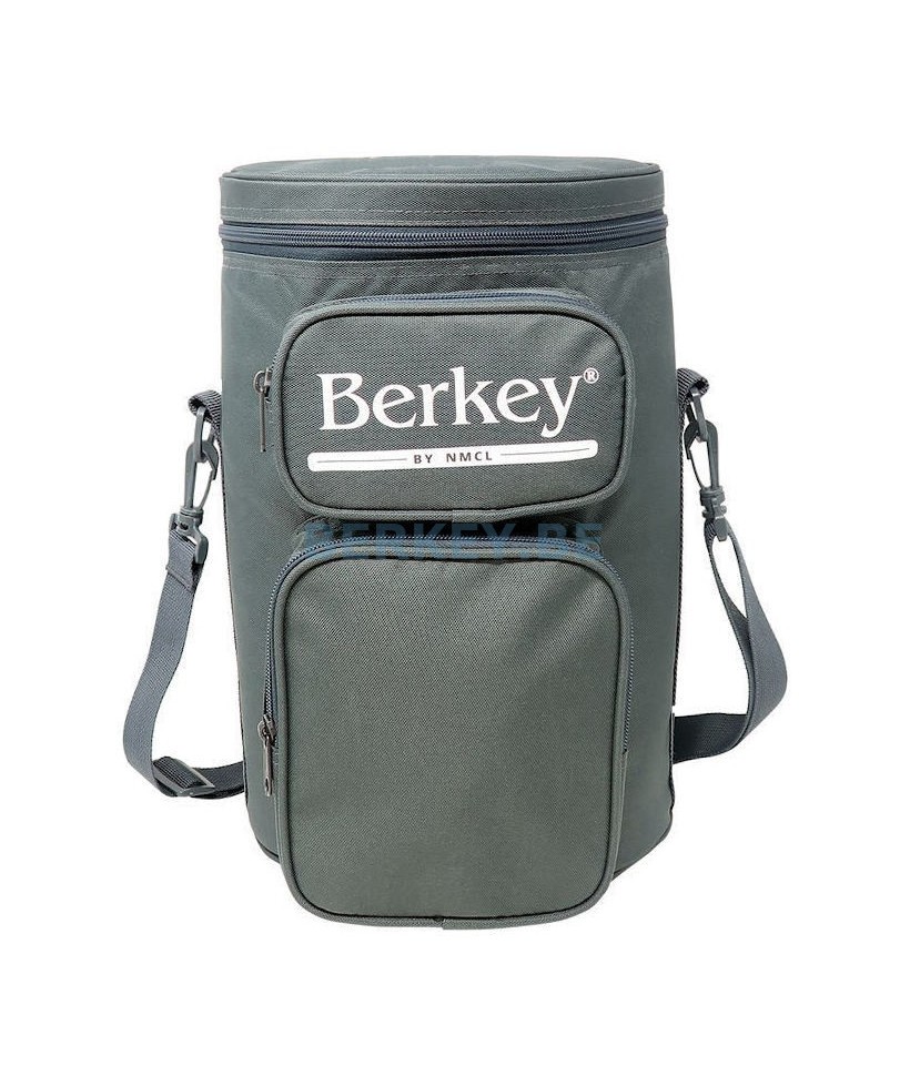 SACOCHE GRISE POUR TRAVEL BERKEY : Avec son rangement pour les filtres Black Berkey (Réf. : BERKEYTRAVELTOTEGRY).