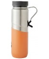 GOURDE BERKEY ISOTHERME EN INOX : 0,76 litre -  Couleur orange - Vue de côté avec poignée clip - Marque BERKEY.